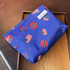 Women'S Small All Seasons Canvas Flower Elegant Square Zipper Cosmetic Bag