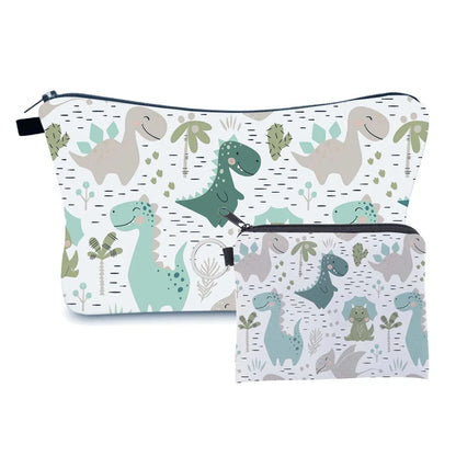 Women'S Small All Seasons Polyester Animal Flower Cute Square Zipper Cosmetic Bag