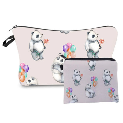 Women'S Small All Seasons Polyester Animal Flower Cute Square Zipper Cosmetic Bag