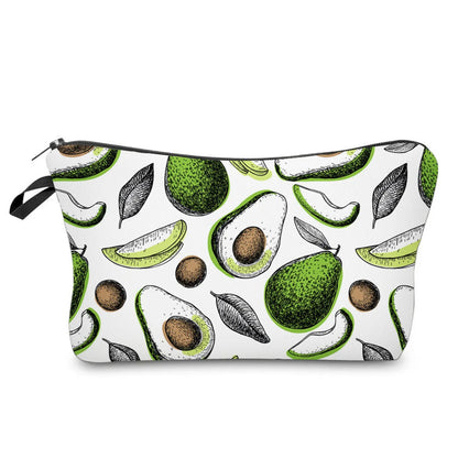 Women'S Small All Seasons Polyester Fruit Basic Square Zipper Cosmetic Bag