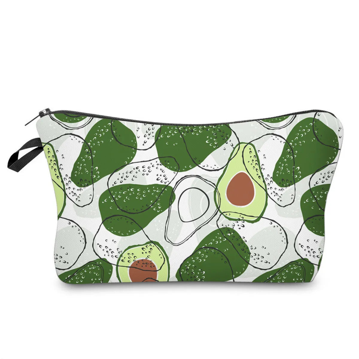 Women'S Small All Seasons Polyester Fruit Basic Square Zipper Cosmetic Bag