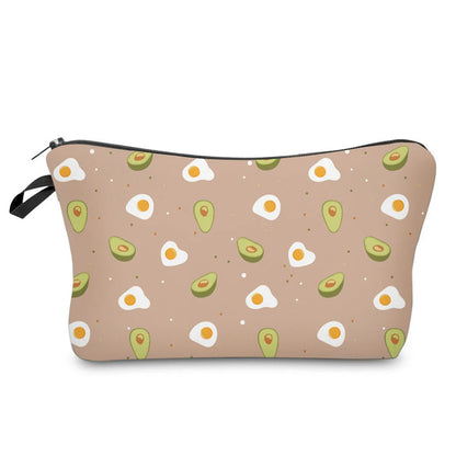 Women'S Small All Seasons Polyester Fruit Basic Square Zipper Cosmetic Bag