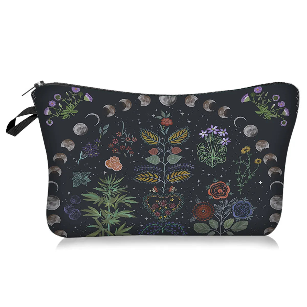 Women'S Small All Seasons Polyester Plant Butterfly Elegant Square Zipper Cosmetic Bag