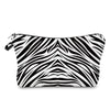 Women'S Small All Seasons Polyester Zebra Leopard Crocodile Basic Square Zipper Cosmetic Bag