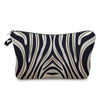 Women'S Small All Seasons Polyester Zebra Leopard Crocodile Basic Square Zipper Cosmetic Bag