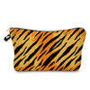 Women'S Small All Seasons Polyester Zebra Leopard Crocodile Basic Square Zipper Cosmetic Bag