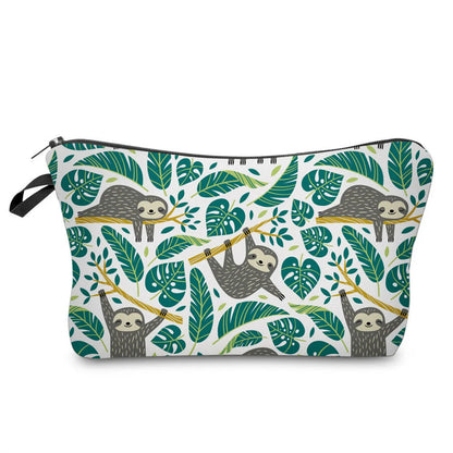 Women'S Small All Seasons Sponge Polyester Animal  Leopard Fashion Shell Zipper Cosmetic Bag