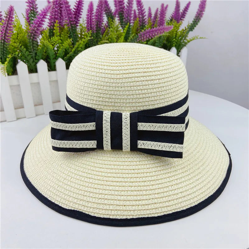 Women'S Spring And Summer Fashion Beach Foldable Casual Face-Covering Grass Hat