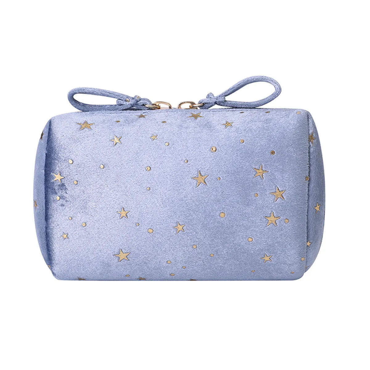 Women'S Spring Autumn Velvet Cloth Star Fashion Square Zipper Cosmetic Bag