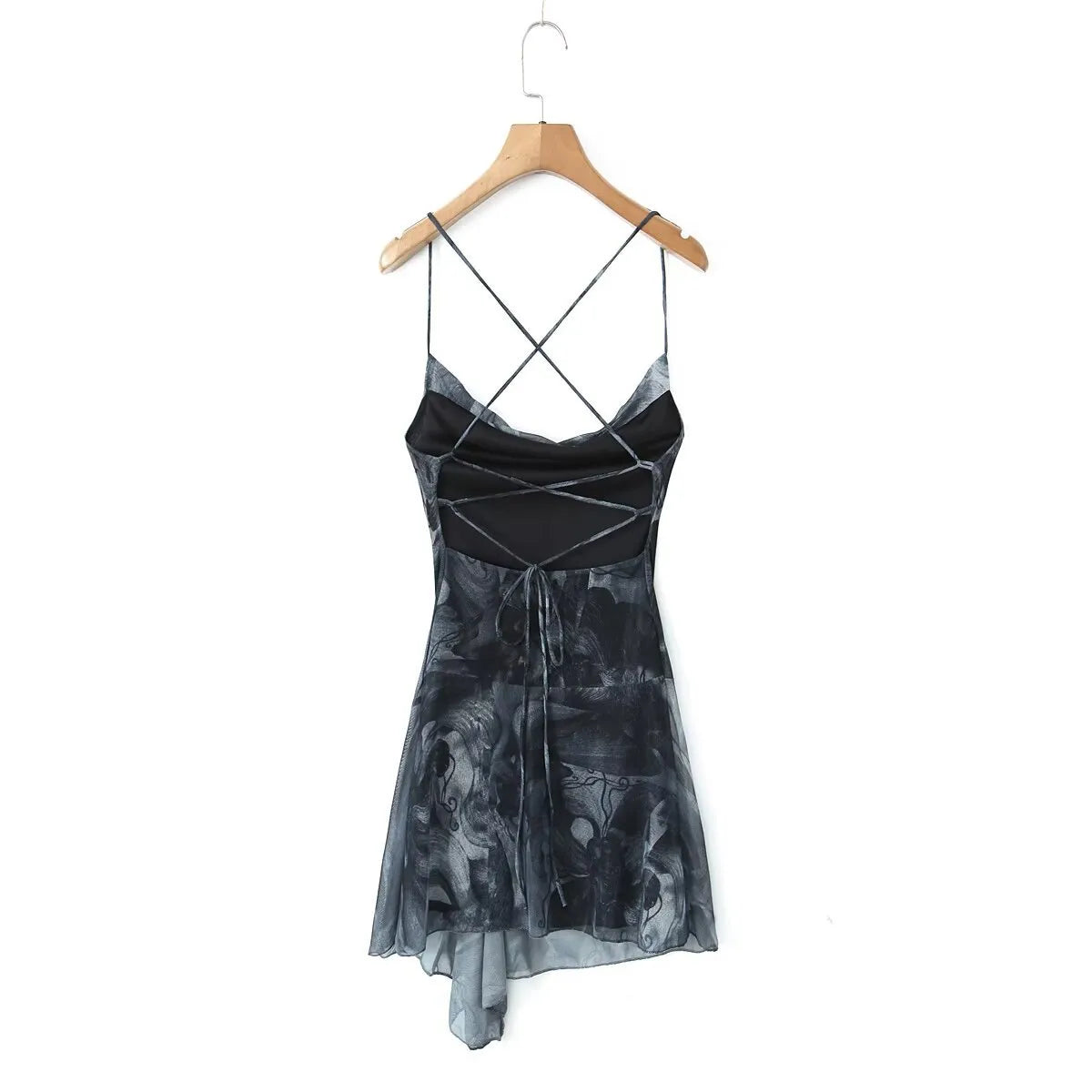 Women'S Strap Dress Elegant Strap Pleated Sleeveless Abstract Above Knee Daily