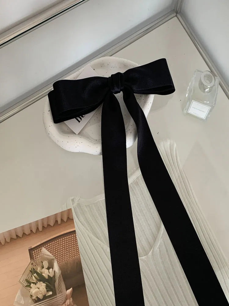 Women'S Streetwear Bow Knot Cloth Ribbon Hair Clip