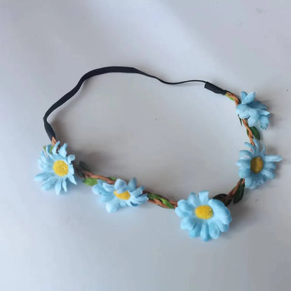 Women'S Streetwear Flower Cloth Hair Band