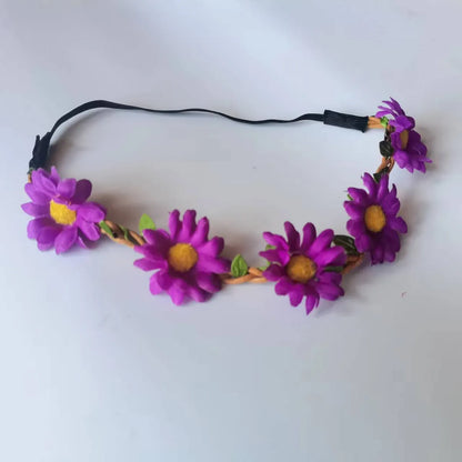 Women'S Streetwear Flower Cloth Hair Band