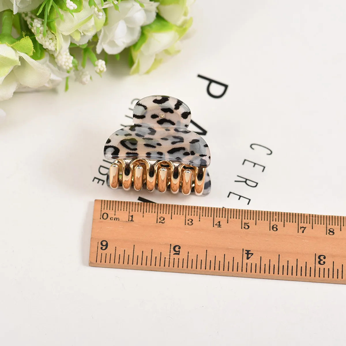 Women'S Streetwear Leopard Arylic Carving Hair Claws