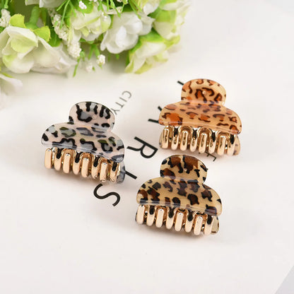 Women'S Streetwear Leopard Arylic Carving Hair Claws