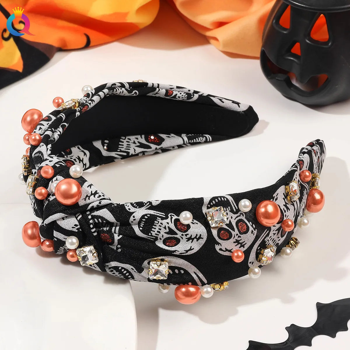 Women'S Streetwear Skull Hair Band