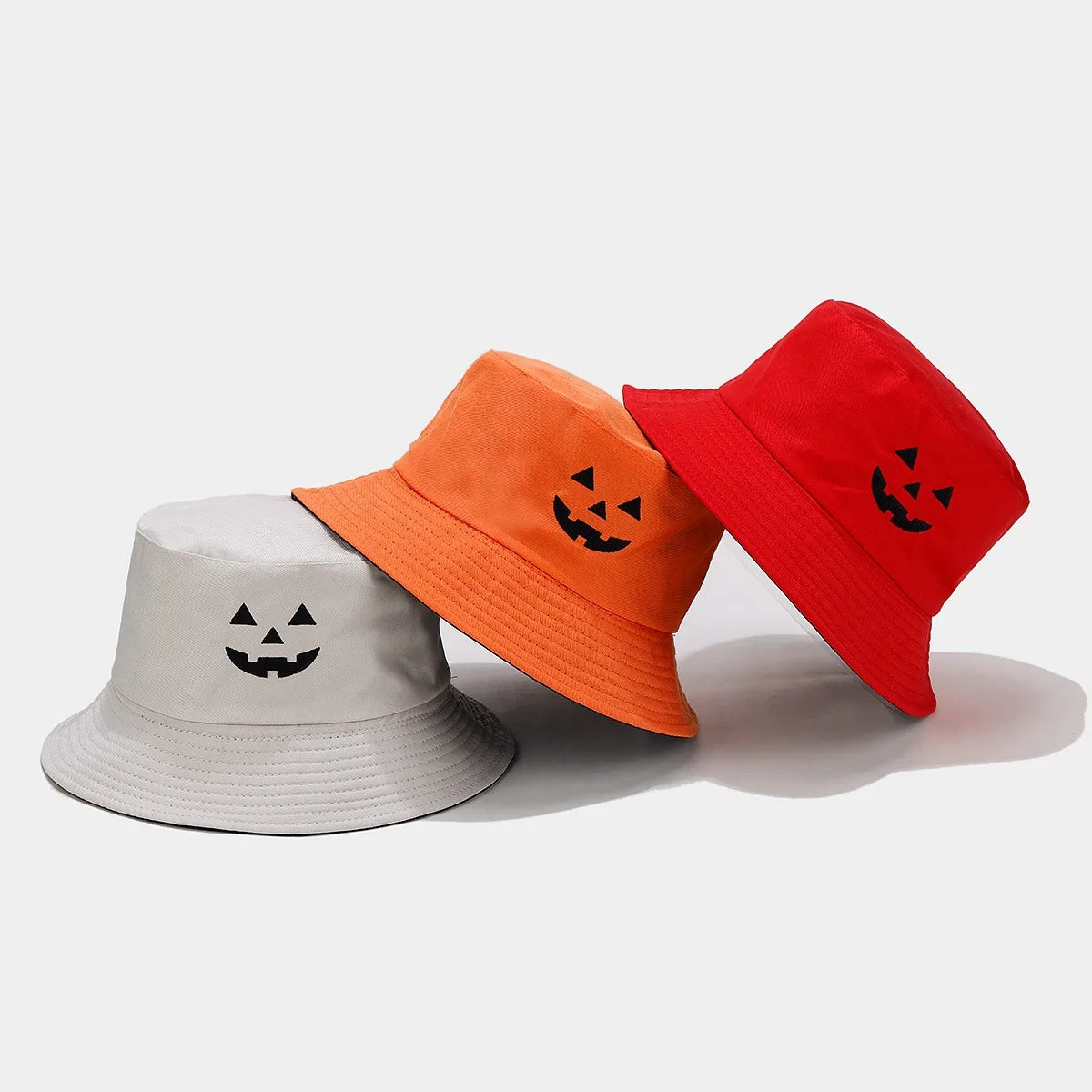 Women'S Streetwear Solid Color Embroidery Wide Eaves Bucket Hat