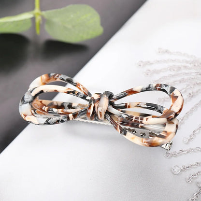 Women'S Sweet Bow Knot Acetic Acid Sheets Hair Clip