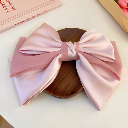 Women'S Sweet Bow Knot Alloy Cloth Hair Clip