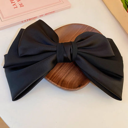 Women'S Sweet Bow Knot Alloy Cloth Hair Clip