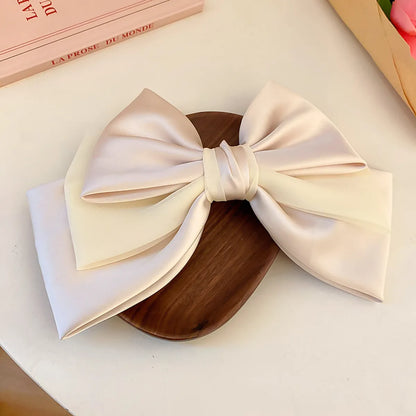 Women'S Sweet Bow Knot Alloy Cloth Hair Clip