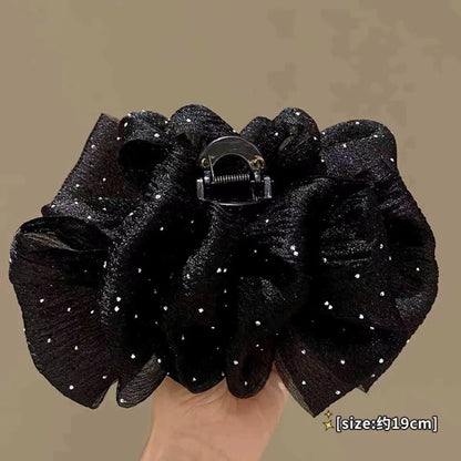 Women'S Sweet Bow Knot Cloth Gauze Tassel Hair Clip Hair Claws