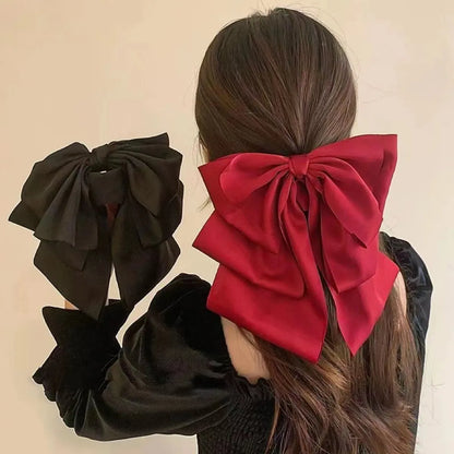 Women'S Sweet Bow Knot Cloth Hair Clip Hair Claws