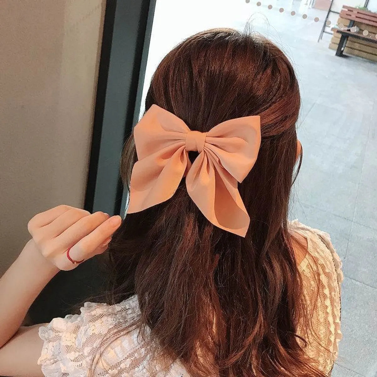 Women'S Sweet Bow Knot Cloth Hair Clip