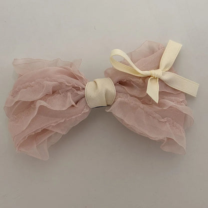 Women'S Sweet Bow Knot Cloth Hair Clip