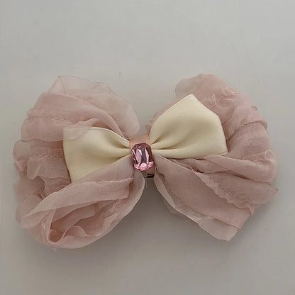 Women'S Sweet Bow Knot Cloth Hair Clip