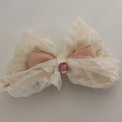 Women'S Sweet Bow Knot Cloth Hair Clip