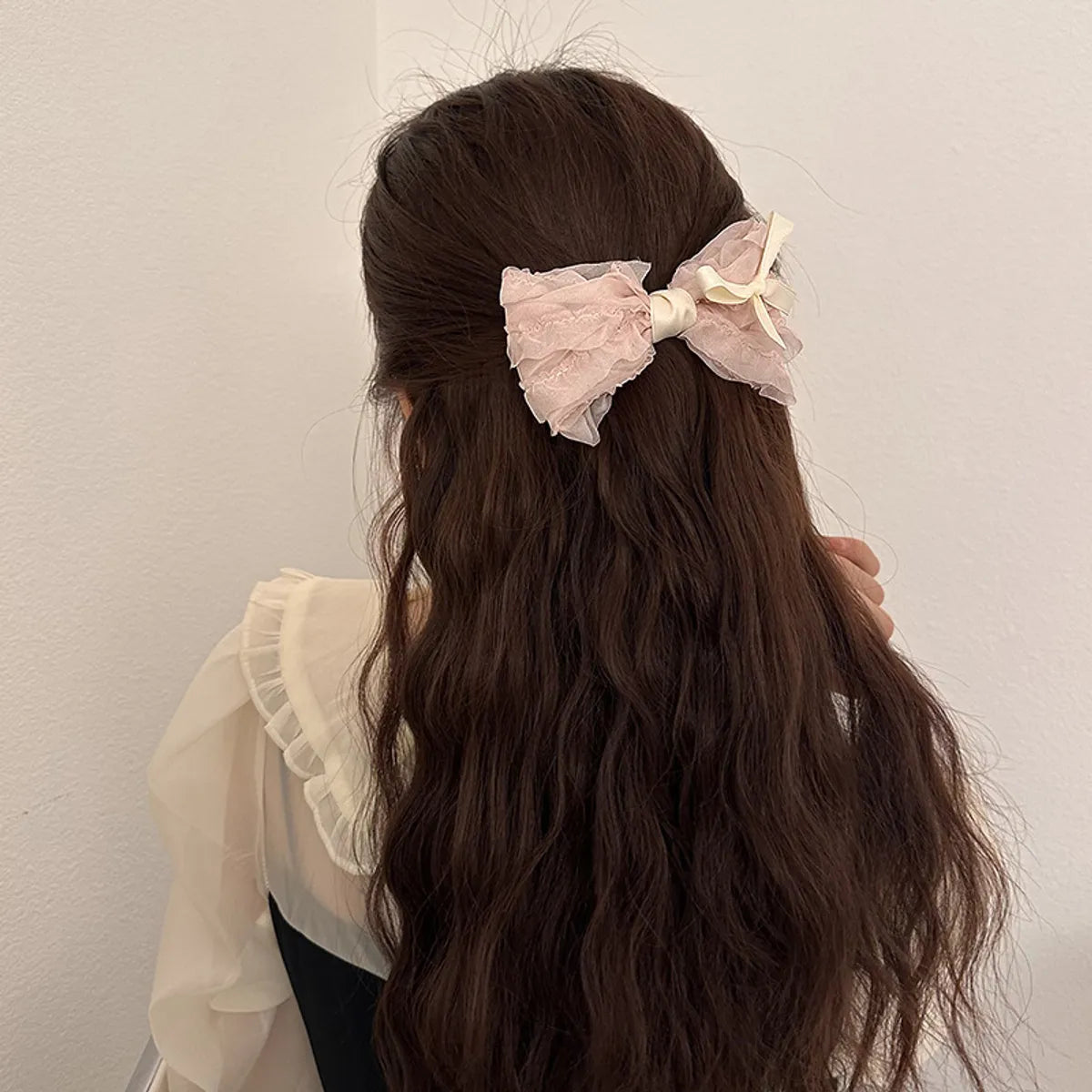 Women'S Sweet Bow Knot Cloth Hair Clip