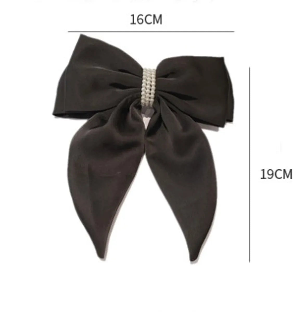 Women'S Sweet Bow Knot Cloth Pearl Hair Clip