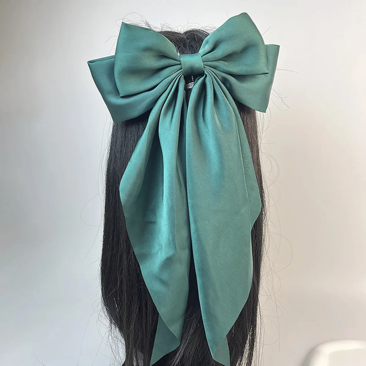 Women'S Sweet Bow Knot Satin Hair Clip