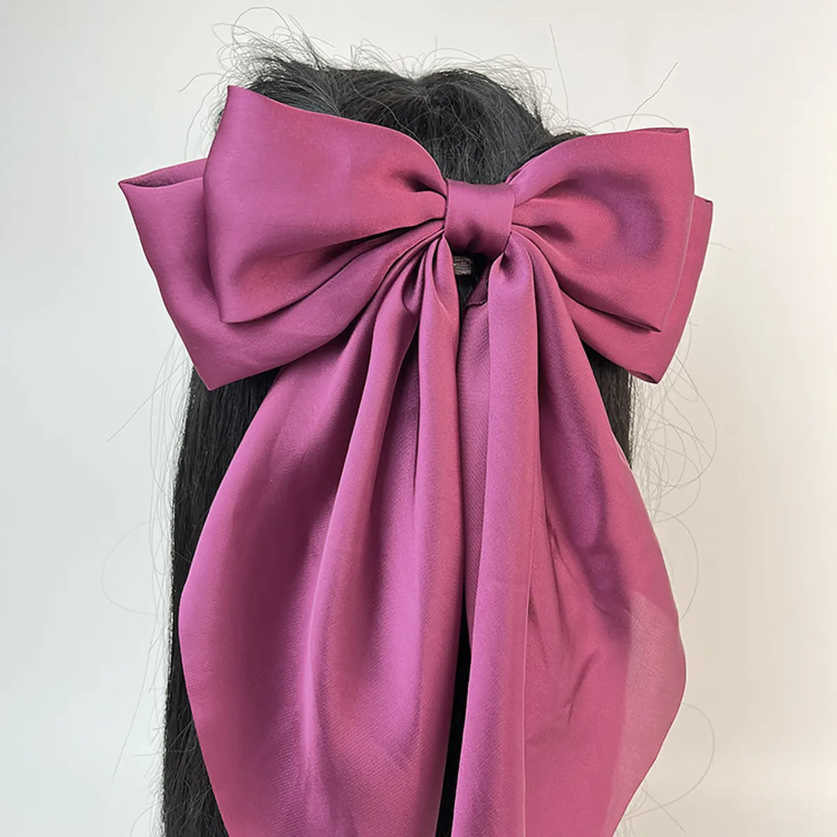 Women'S Sweet Bow Knot Satin Hair Clip