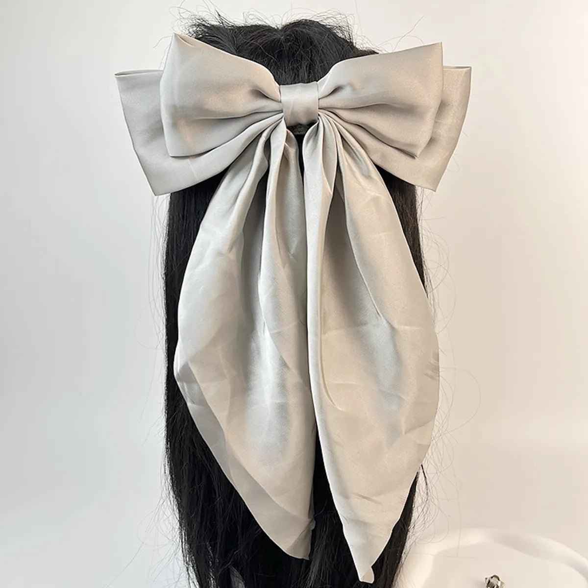 Women'S Sweet Bow Knot Satin Hair Clip