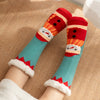 Women'S Sweet Cartoon Snowman Polyacrylonitrile Fiber Crew Socks A Pair