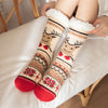 Women'S Sweet Cartoon Snowman Polyacrylonitrile Fiber Crew Socks A Pair