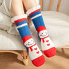 Women'S Sweet Cartoon Snowman Polyacrylonitrile Fiber Crew Socks A Pair