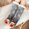 Women'S Sweet Cartoon Snowman Polyacrylonitrile Fiber Crew Socks A Pair