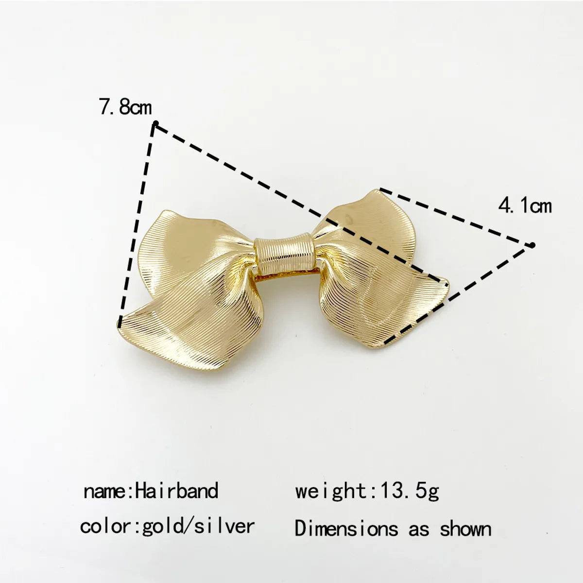 Women'S Sweet Classic Style Bow Knot Alloy Hair Clip