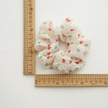 Women'S Sweet Color Block Cloth Hair Tie