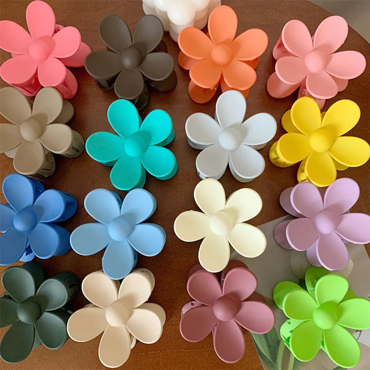 Women'S Sweet Flower ABS Hair Claws