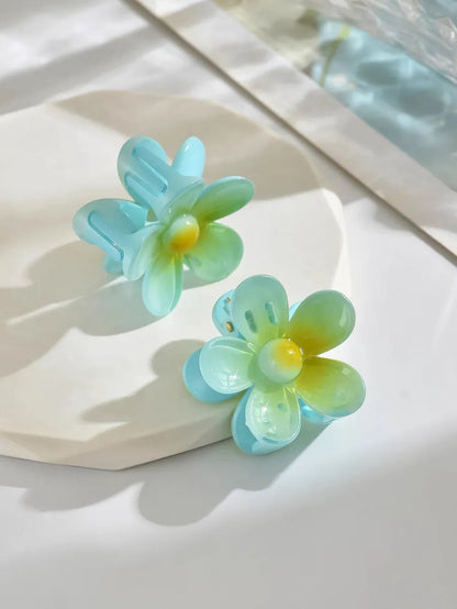 Women'S Sweet Flower Arylic Hair Claws