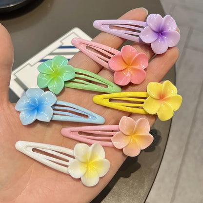 Women'S Sweet Flower Arylic Hair Clip