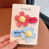 Women'S Sweet Flower Plastic Handmade Hair Clip