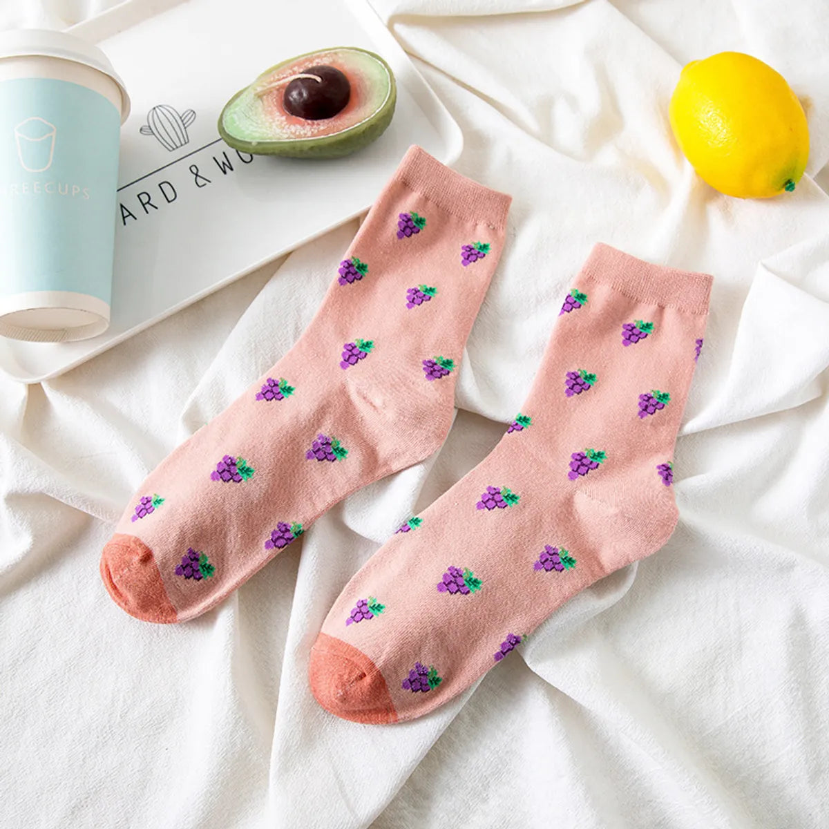 Women'S Sweet Fruit Mushroom Polyester Ankle Socks A Pair