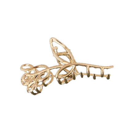 Women'S Sweet IG Style Flower Copper Hollow Out Hair Claws