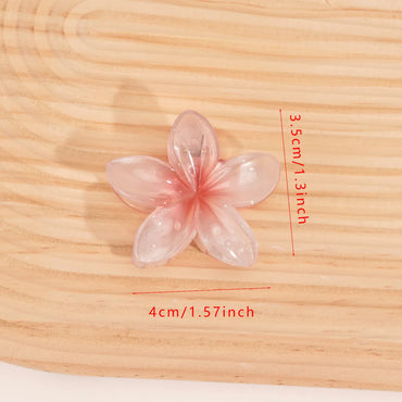 Women'S Sweet IG Style Flower Plastic Hair Claws