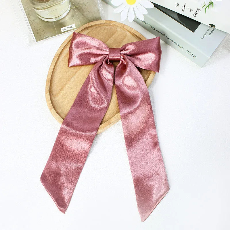 Women'S Sweet Korean Style Bow Knot Cloth Polyester Hair Clip